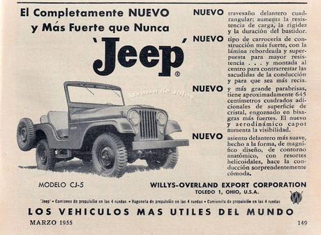 Jeep CJ-5 presentado en el año 1954 en Estados Unidos
