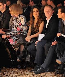 Salma Hayek, de la alfombra roja de los Goya, al Front Row de McQueen, en Londres