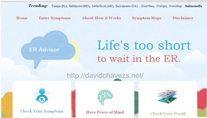 ERAdvisor revisa tus síntomas para conocer si son graves