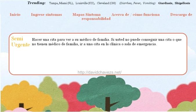 ERAdvisor revisa tus síntomas para conocer si son graves