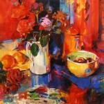 Peter Graham - Candy Roses (oil on canvas)