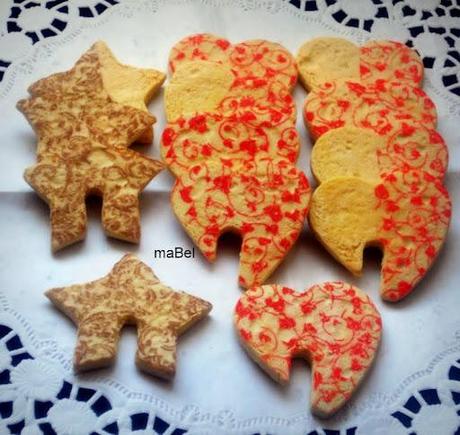 Galletitas con papel transfer