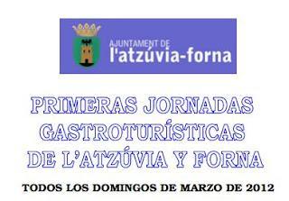 I Jornadas Gastro-Turísticas de L’Atzúvia-Forna 2012