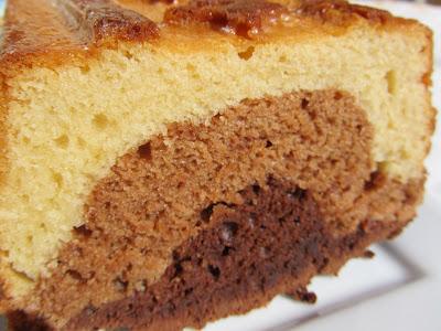 Plum-cake tres chocolates