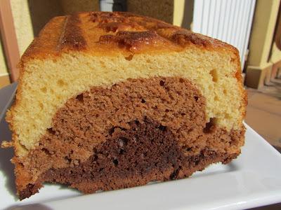 Plum-cake tres chocolates