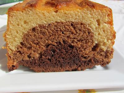 Plum-cake tres chocolates