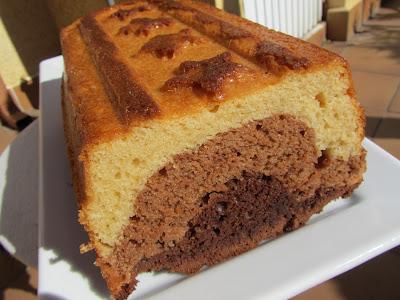 Plum-cake tres chocolates