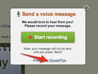 Widget para que tus lectores te envien un mensaje de voz