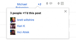 Google­­ plus 1 nos ayuda a conocer las preferencias de nuestros lectores