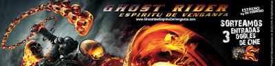 Ganadores del concurso 3 entradas dobles para ver Ghost Rider: Espíritu de Venganza