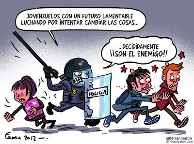 “Es el pueblo –gritan los estudiantes valencianos–, no el enemigo”.