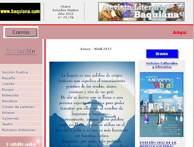 Revista Literaria Baquiana (NÚMERO 75 - 76), ya disponible