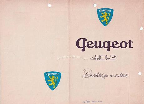 Peugeot 403 comercializado por D.A.P.A.S.A. en 1960
