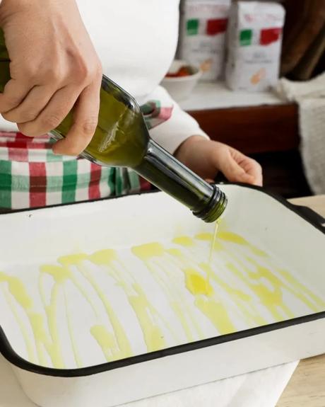 aceitar fuente para horno