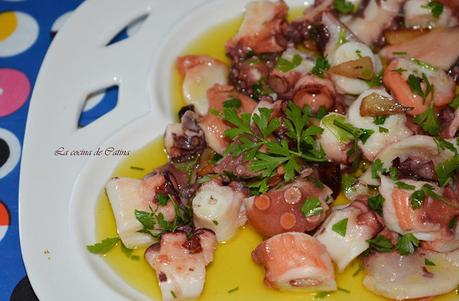 Pulpo al ajillo Pulpo al ajillo