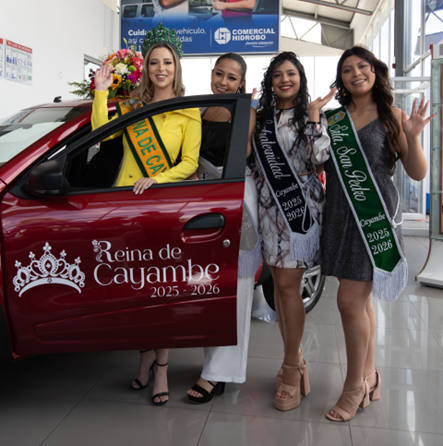 CRISTINA LIMONGI RECIBE UN RENAULT KWID EN LA ELECCIÓN DE LA “REINA DE CAYAMBE 2025” CRISTINA LIMONGI RECIBE UN RENAULT KWID EN LA ELECCIÓN DE LA “REINA DE CAYAMBE 2025”