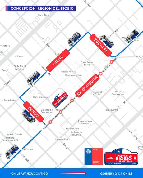 Autoridades revisaron avance en los trabajos de Plaza Independencia para largada protocolar del WRC Rally Chile Biobío 2025 Autoridades revisaron avance en los trabajos de Plaza Independencia para largada protocolar del WRC Rally Chile Biobío 2025