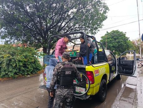 SSPC de la Capital despliega operativo de auxilio por lluvias