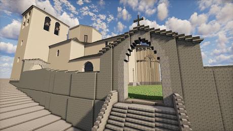 Ruta del Serrablo en Minecraft: Iglesia de Javierrelatre (Huesca)