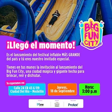 Festival inflable más grande de Colombia: BIG FUN CITY