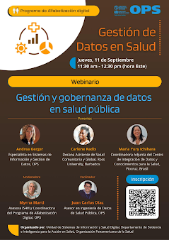 Nuevo webinar del Programa de Alfabetizaciรณn Digital de la OPS: ๐๐ฒ๐๐๐ถ๐ผ๐ป ๐ ๐ด๐ผ๐ฏ๐ฒ๐ฟ๐ป๐ฎ๐ป๐๐ฎ ๐ฑ๐ฒ ๐ฑ๐ฎ๐๐ผ๐ ๐ฒ๐ป ๐๐ฎ๐น๐๐ฑ ๐ฝ๐๐ฏ๐น๐ถ๐ฐ๐ฎ. Nuevo webinar del Programa de Alfabetizaciรณn Digital de la OPS: ๐๐ฒ๐๐๐ถ๐ผ๐ป ๐ ๐ด๐ผ๐ฏ๐ฒ๐ฟ๐ป๐ฎ๐ป๐๐ฎ ๐ฑ๐ฒ ๐ฑ๐ฎ๐๐ผ๐ ๐ฒ๐ป ๐๐ฎ๐น๐๐ฑ ๐ฝ๐๐ฏ๐น๐ถ๐ฐ๐ฎ.