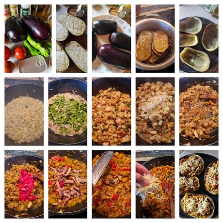 Berenjenas rellenas de caballa Berenjenas rellenas de caballa