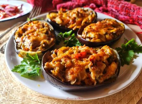 Berenjenas rellenas de caballa Berenjenas rellenas de caballa