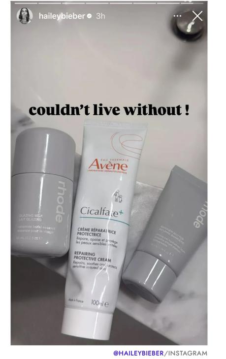 Descubrí las cremas de farmacia que usan las famosas y se consiguen en Argentina. Hailey Bieber bella hadid emrata billie eilish