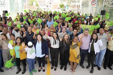 Villa de Pozos avanza en modernización urbana con entrega de calle Los Ángeles