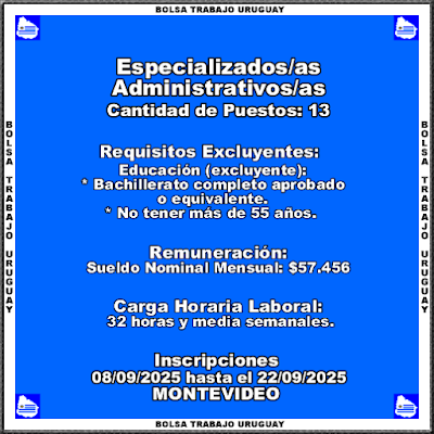 #Empleos y Cursos Vigentes Bolsa Trabajo Uruguay 2025 🔁