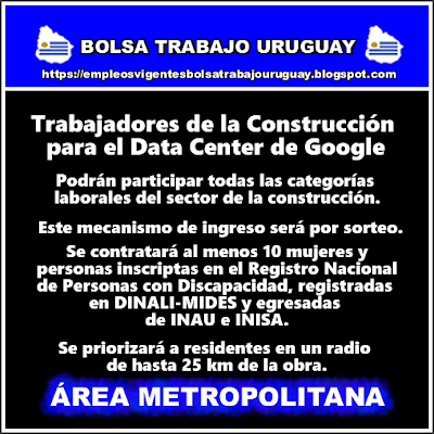 #Empleos y Cursos Vigentes Bolsa Trabajo Uruguay 2025 🔁