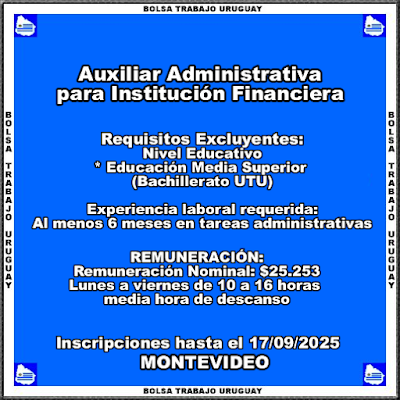 #Empleos y Cursos Vigentes Bolsa Trabajo Uruguay 2025 🔁