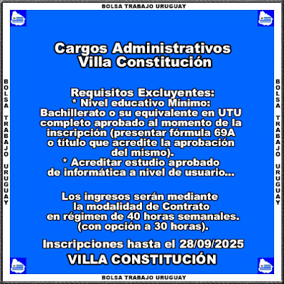 #Empleos y Cursos Vigentes Bolsa Trabajo Uruguay 2025 🔁