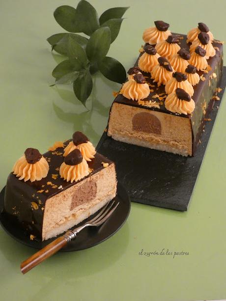 Semifrío Entremet de Maní y Chocolate Semifrío Entremet de Maní y Chocolate