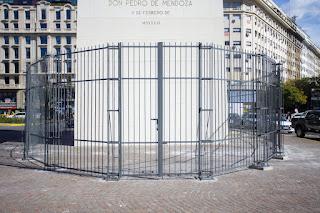 Rejas nuevas para el Obelisco