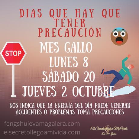 ❌ Los días con el Oficial Peligro en el Tong Shu, el Calendario chino.