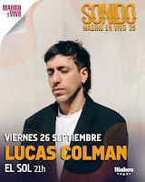 Concierto de Lucas Colman en la Sala el Sol presentando Romperlo Todo