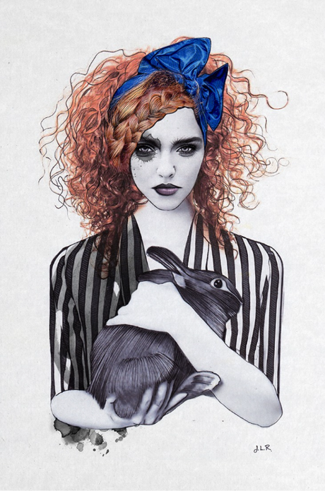 Emma y su jaula de cristal Miss Emma and her bunny. Ilustración de Jenny Liz Rome