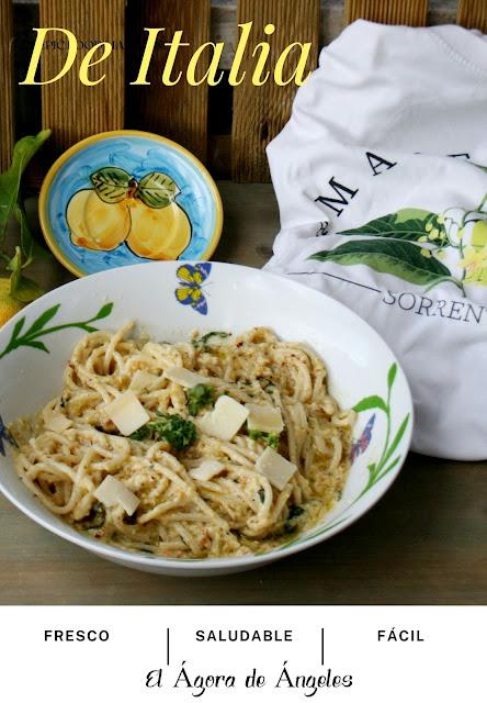 SPAGHETTIS AL PESTO DE LIMÓN SPAGHETTIS AL PESTO DE LIMÓN