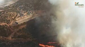 Extinguido el incendio de Puertollano Extinguido el incendio de Puertollano