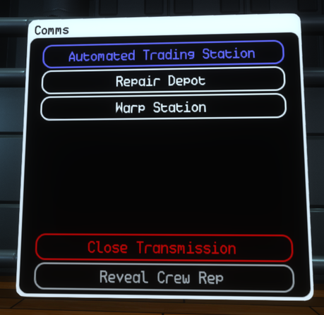 Guía de PULSAR Lost Colony: el Capitán. Pantalla de comunicaciones.png