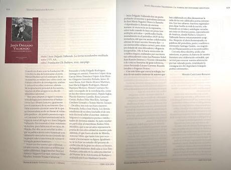 TRES RESEÑAS EN EL Nº 1 DE 2025 DE LA REVISTA DE ESTUDIOS...