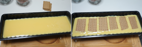 Flan de vainilla y chocolate, sin horno.