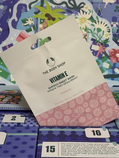 quench sheet mask Vitamin E de The body Shop