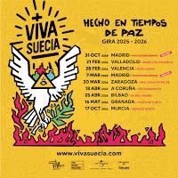 Viva Suecia anuncian su gira de 2025 y 2026 con el título de Hecho en tiempos de Paz