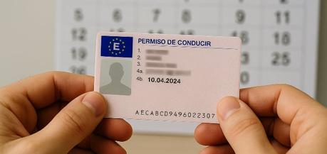 Errores más comunes al renovar el carnet de conducir y cómo evitarlos Persona revisando su carnet de conducir