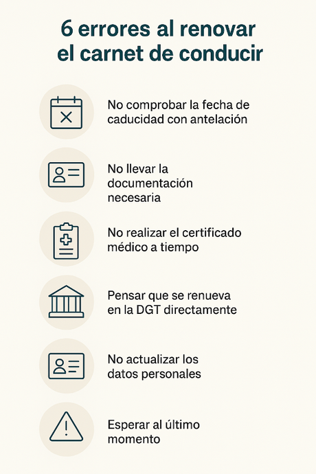 Errores más comunes al renovar el carnet de conducir y cómo evitarlos Errores más comunes al renovar el carnet de conducir