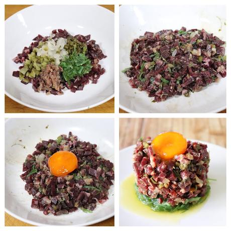 Tartar de cecina con wakame y yema curada, la mejor receta para disfrutar del aperitivo