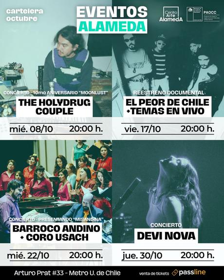 Descubre la Cartelera del Centro Arte Alameda del 22 al 24 de Septiembre