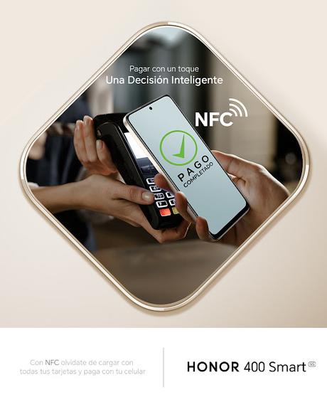 Un toque y listo: así puedes pagar con tu HONOR 400 Smart
